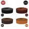European Leather Work 5-6 oz. (2-2.4mm) Vegetable Tanned Leather Belt Blanks Shrunken Grain Cowhide Leather Straps/Strips for DIY, Tooling, Engraving, Carving